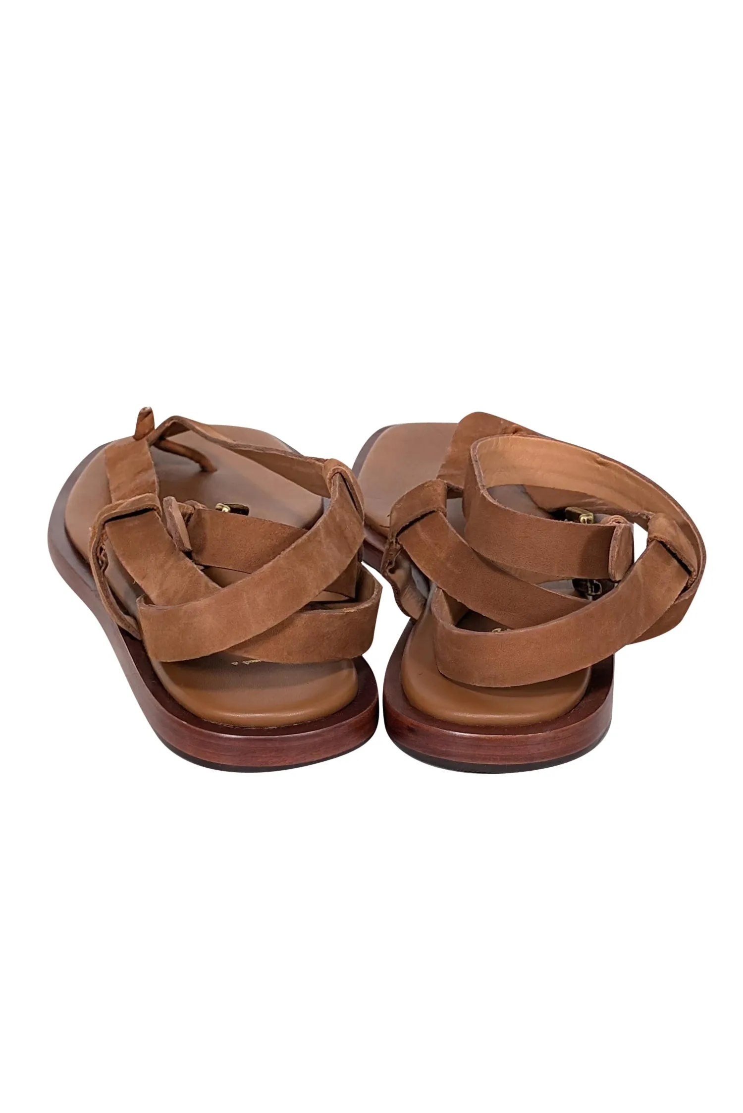 Joie - Tan Leather Stappy Thong Sandals Sz 7