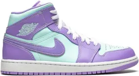 Jordan Air 1 Mid Purple Pulse Glacier Blue sneakers