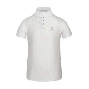 JUNIOR COMPETITION POLO SHIRT BAILIA WHITE 