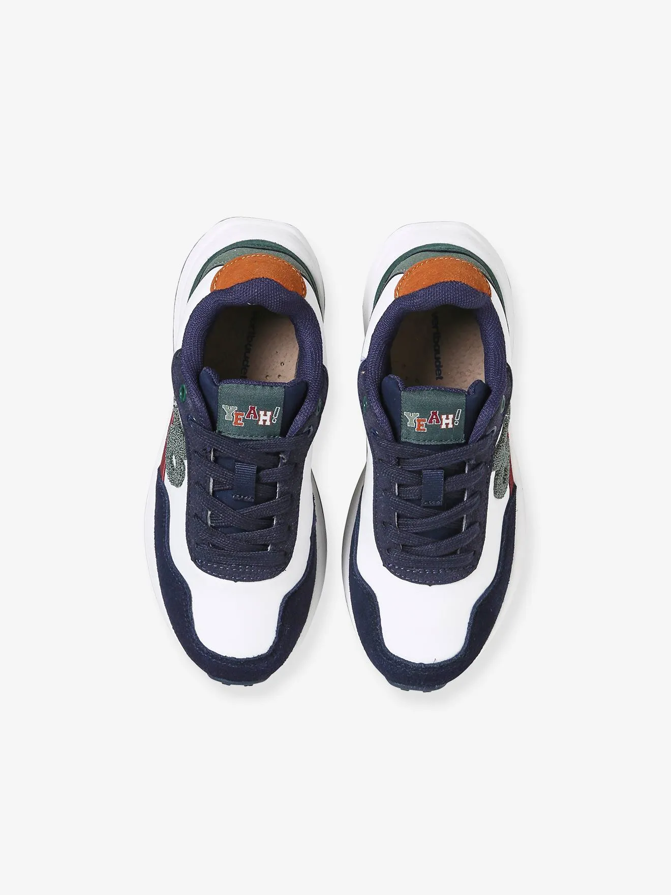 Junior Trainers with Laces - navy blue