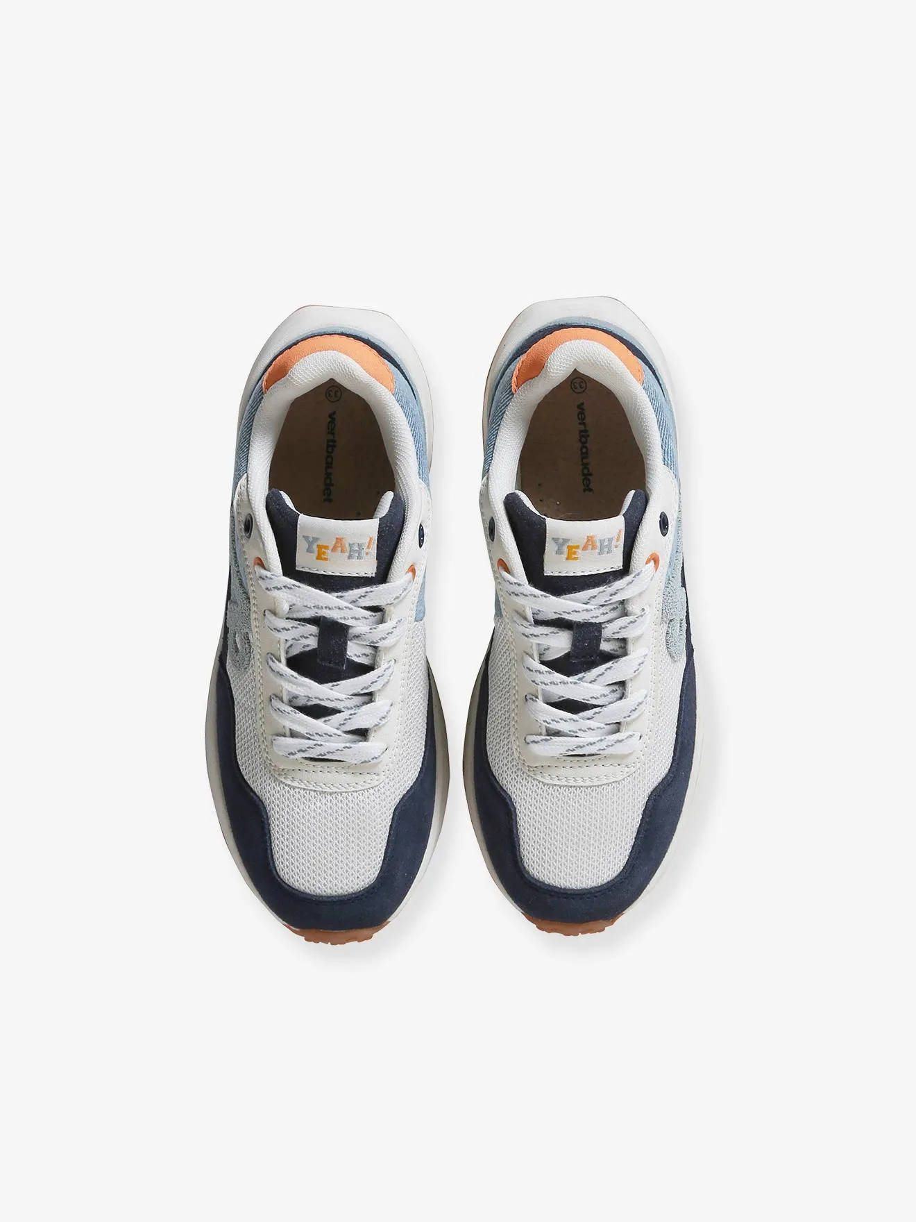 Junior Trainers with Laces - navy blue