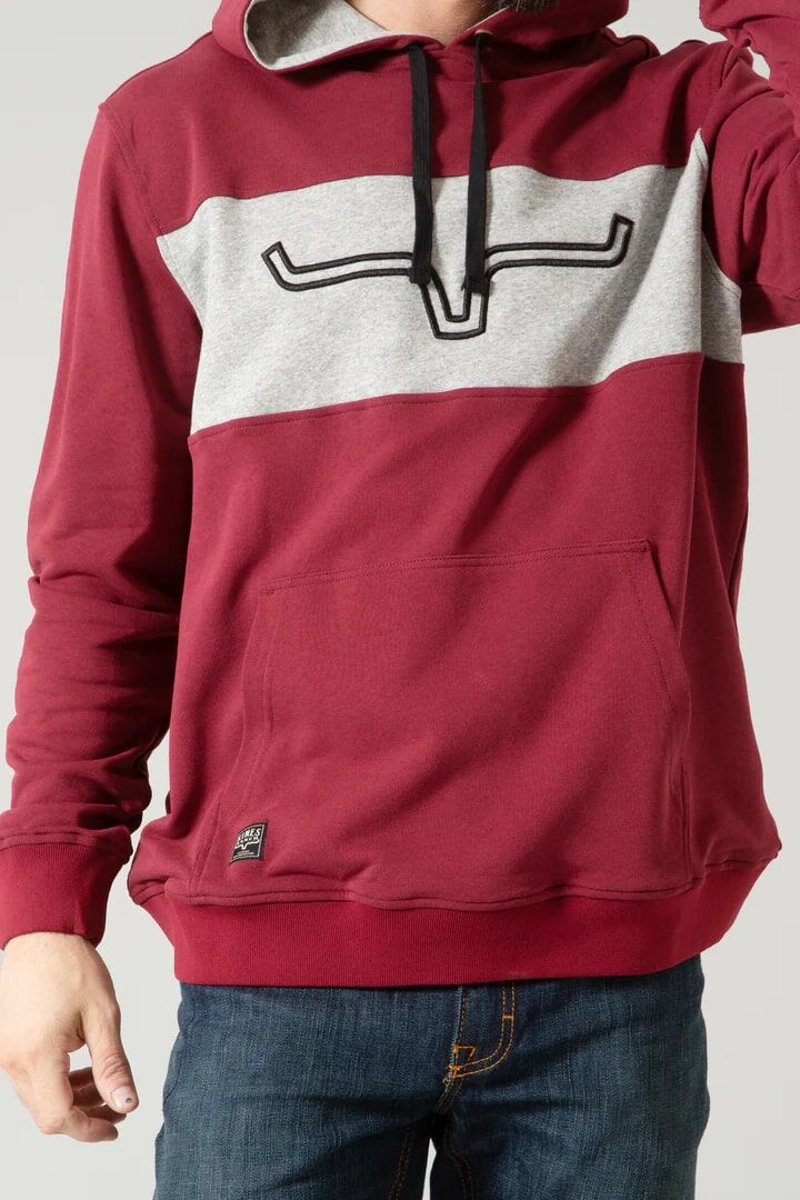 Kimes Ranch Men's Ripon Hoodie in Burgundy