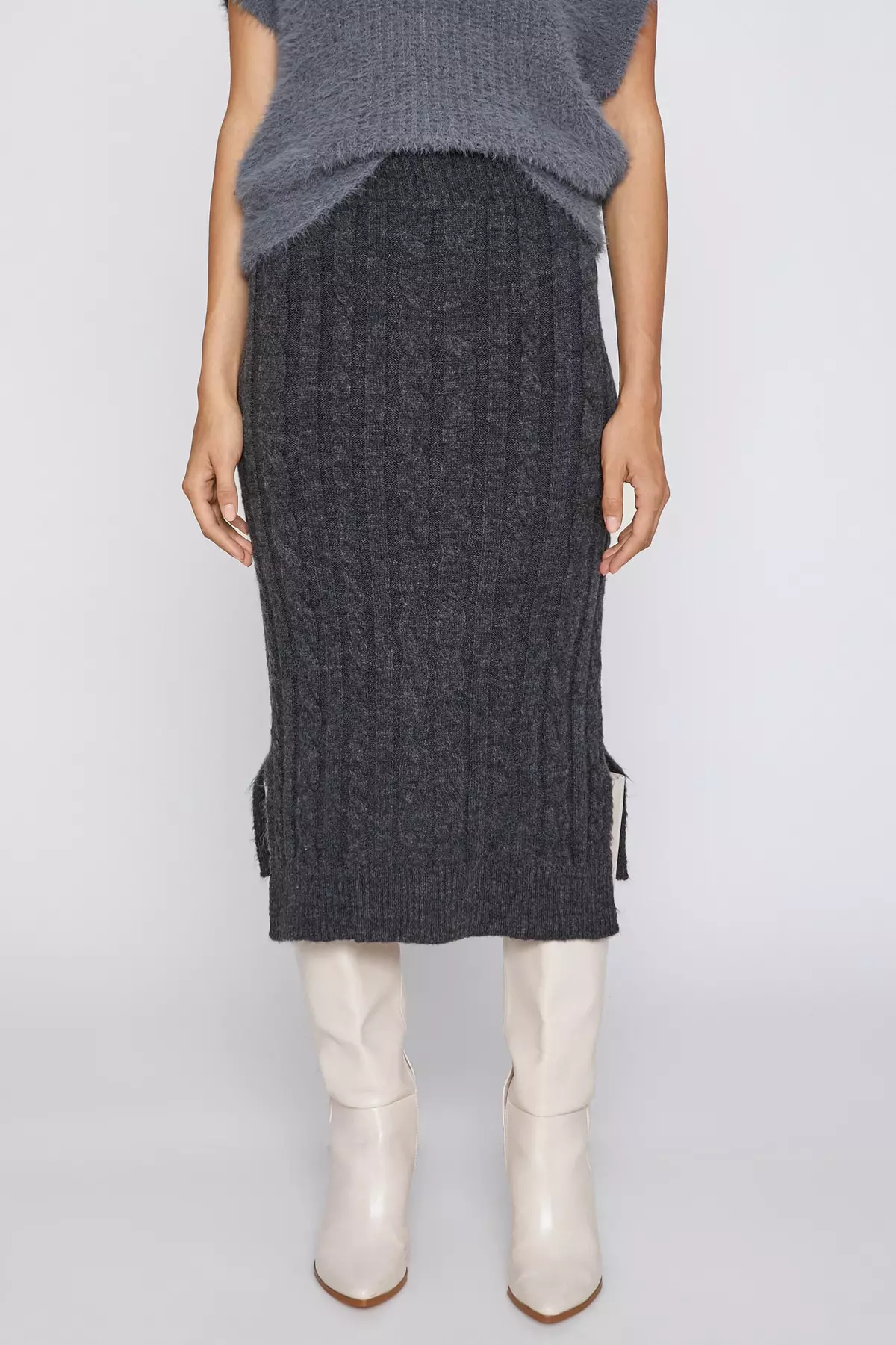 KOTON Knitted Midi Skirt