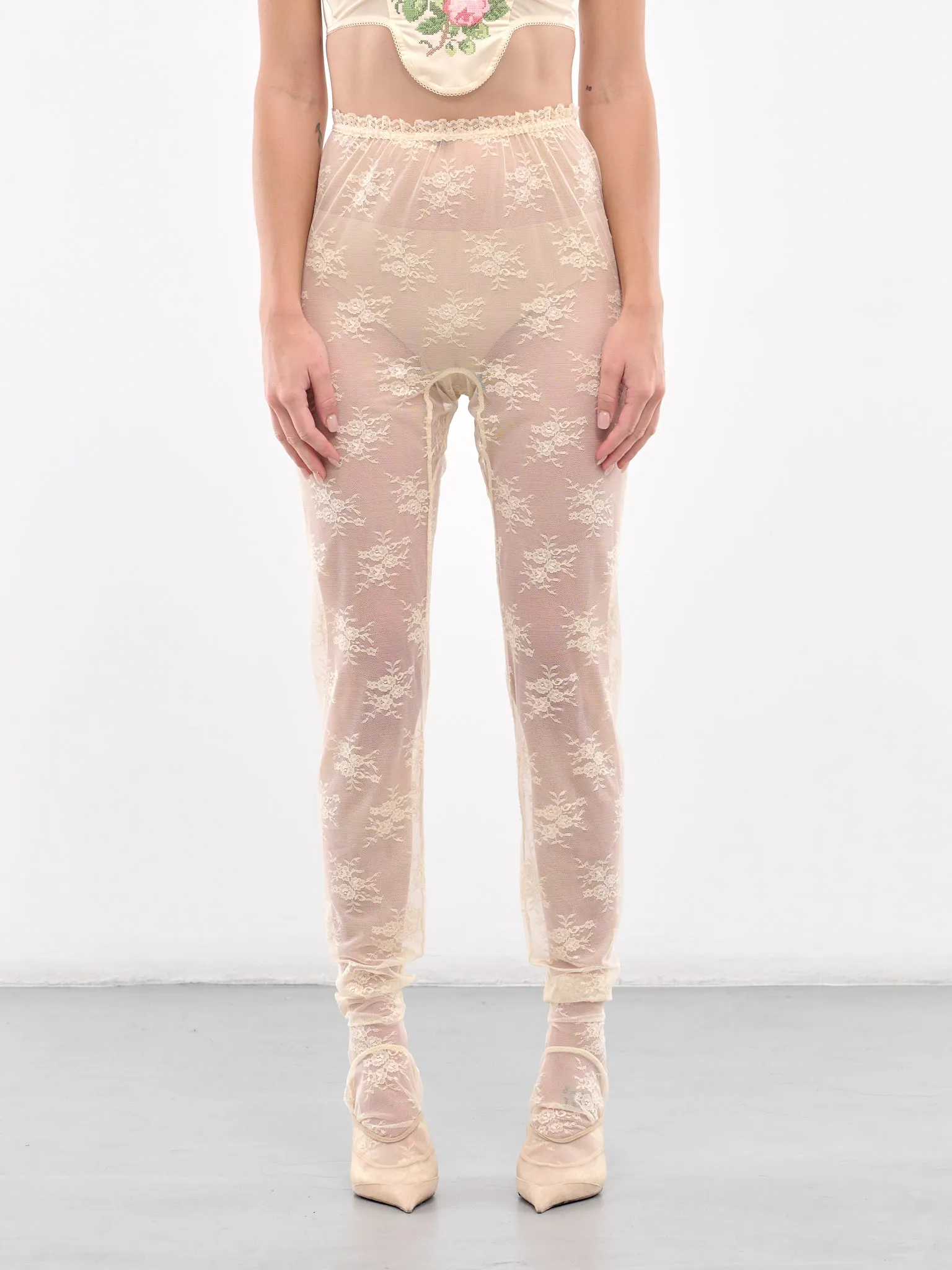 Lace Leggings (00TR08-IVORY)