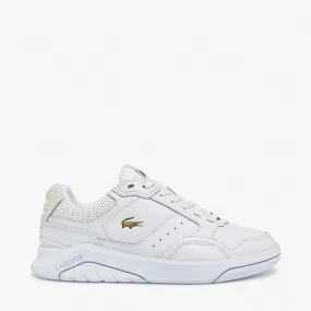 Lacoste Womens Game Advance Luxe Trainers White/Gold