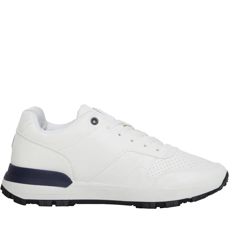 Lambretta Mens Echo Trainers White