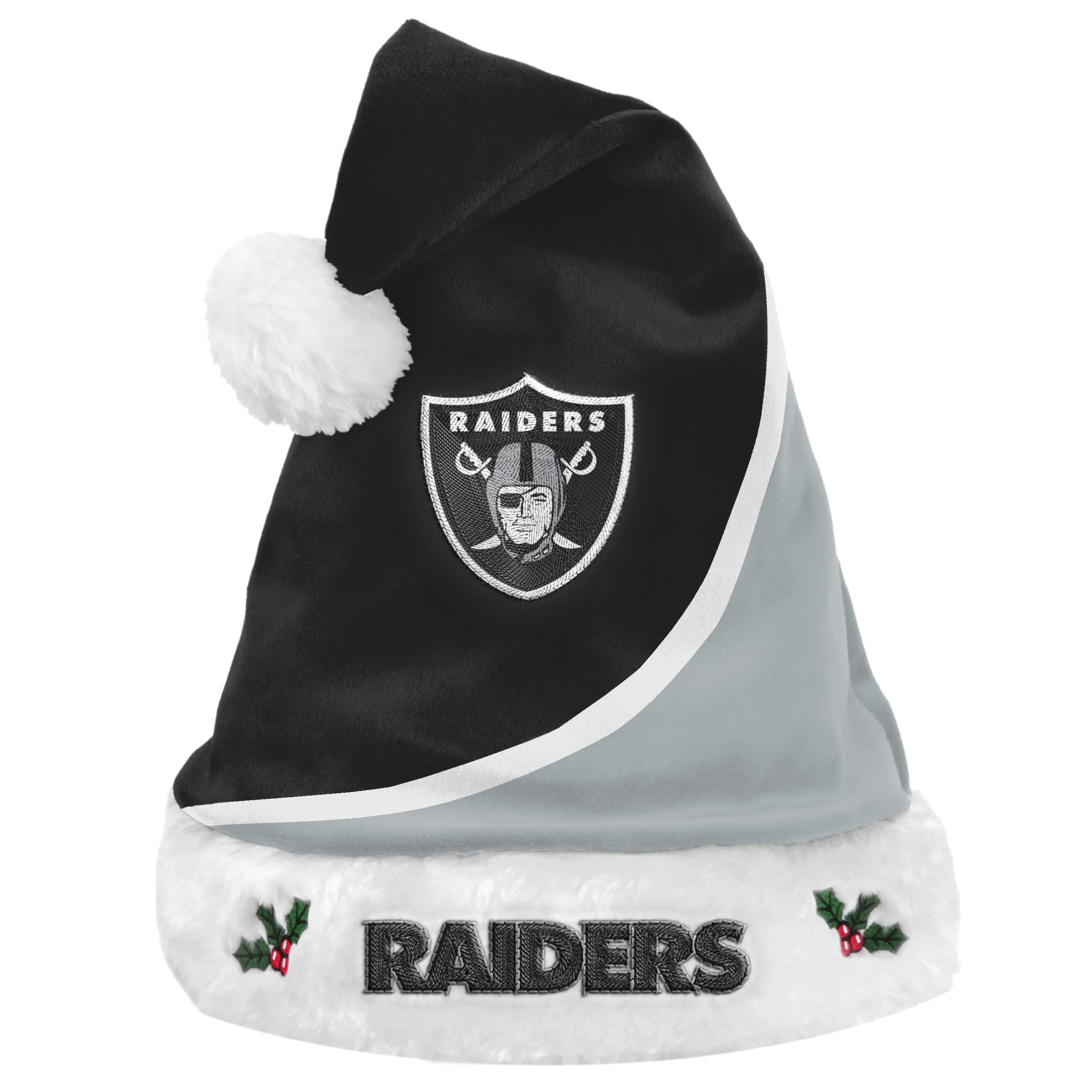 Las Vegas Raiders Colorblock Santa Hat