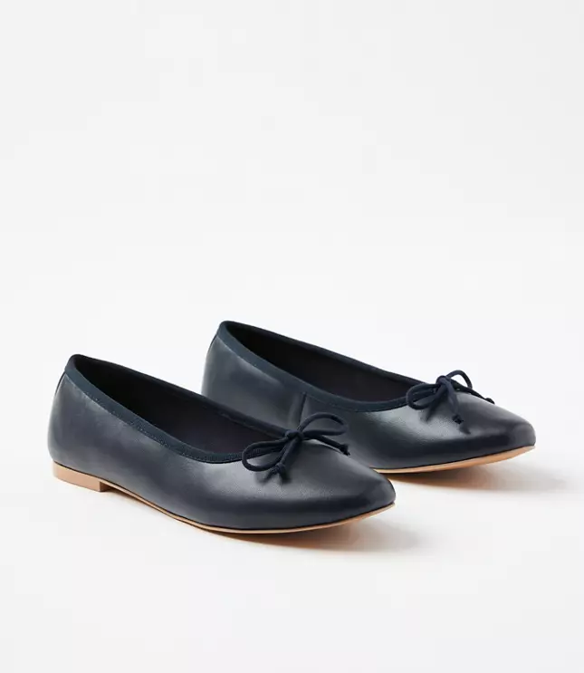 Leather Ballet Flats