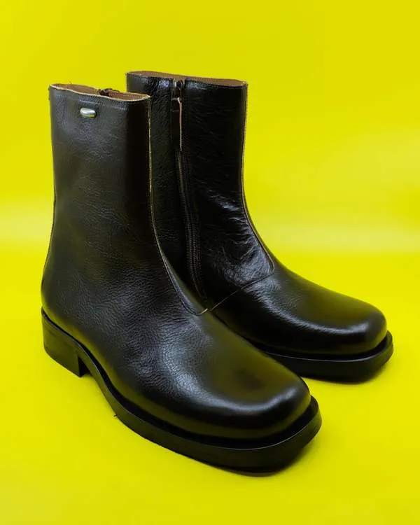 Leather Camion Boot - Deep Americano