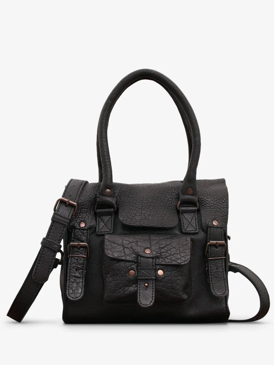 leather shoulder bag for woman Black - LeRive Gauche - S Black | PAUL MARIUS