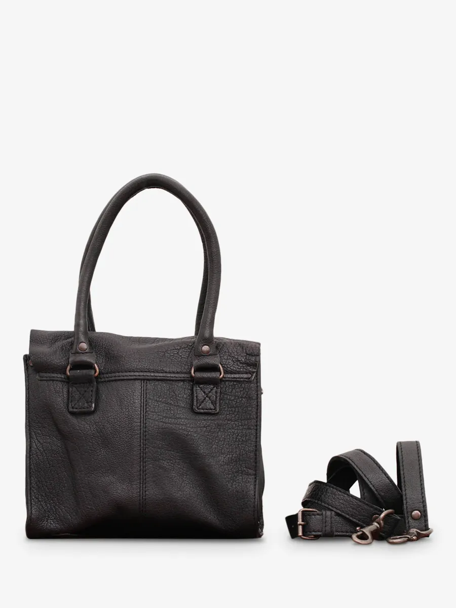 leather shoulder bag for woman Black - LeRive Gauche - S Black | PAUL MARIUS