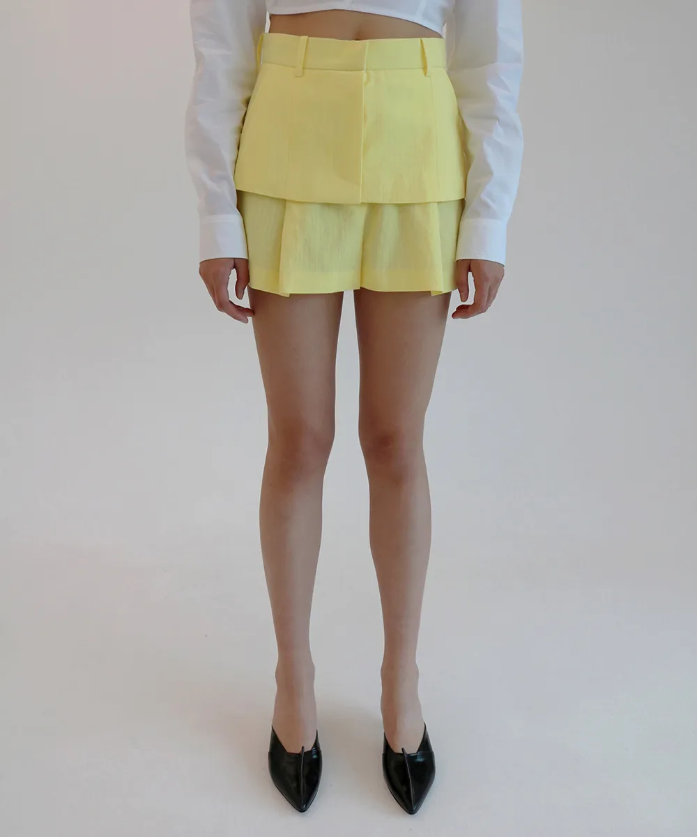 LEJE skirt overlay shorts 