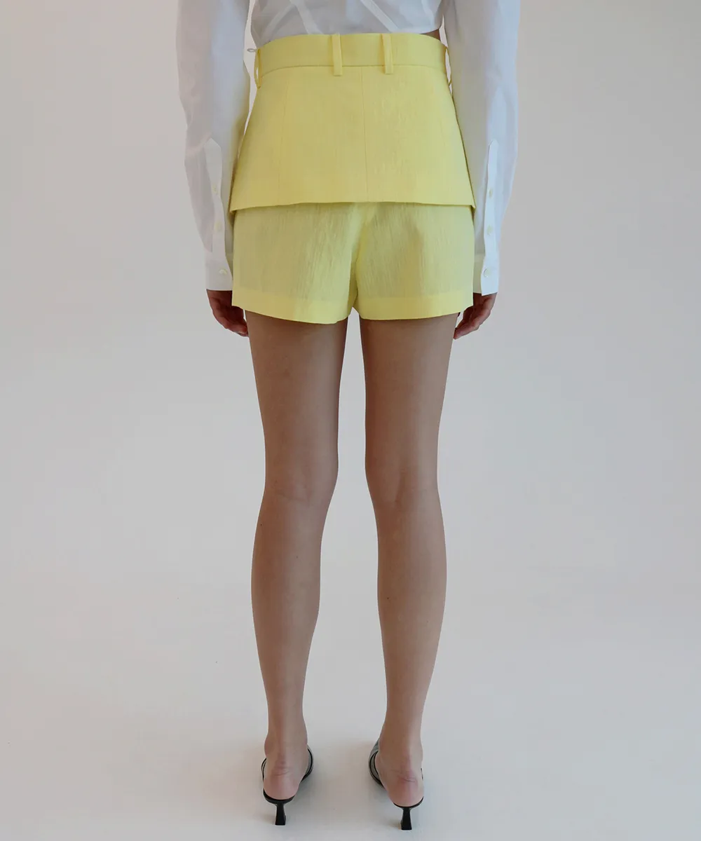 LEJE skirt overlay shorts 