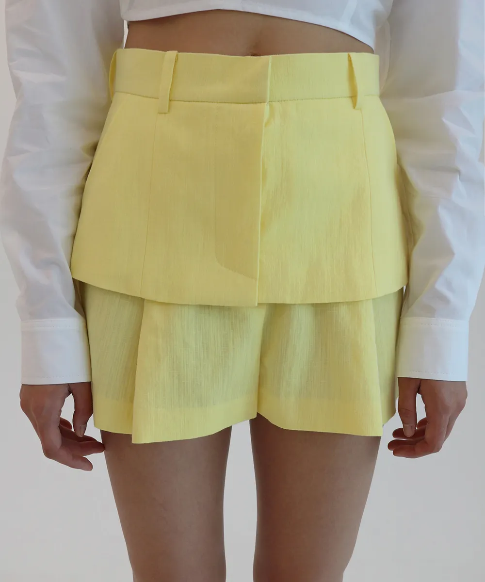 LEJE skirt overlay shorts 