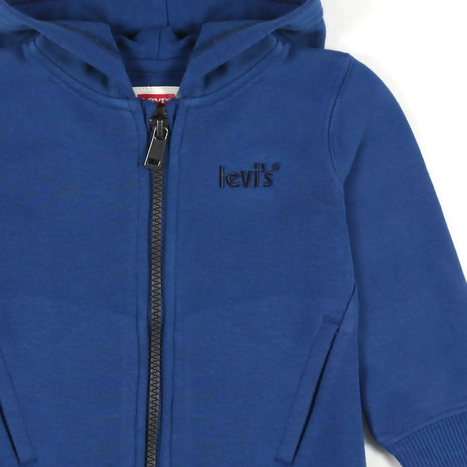 Levi's Unisex Blue Hoodie With Embroidered Logo For Child And Baby