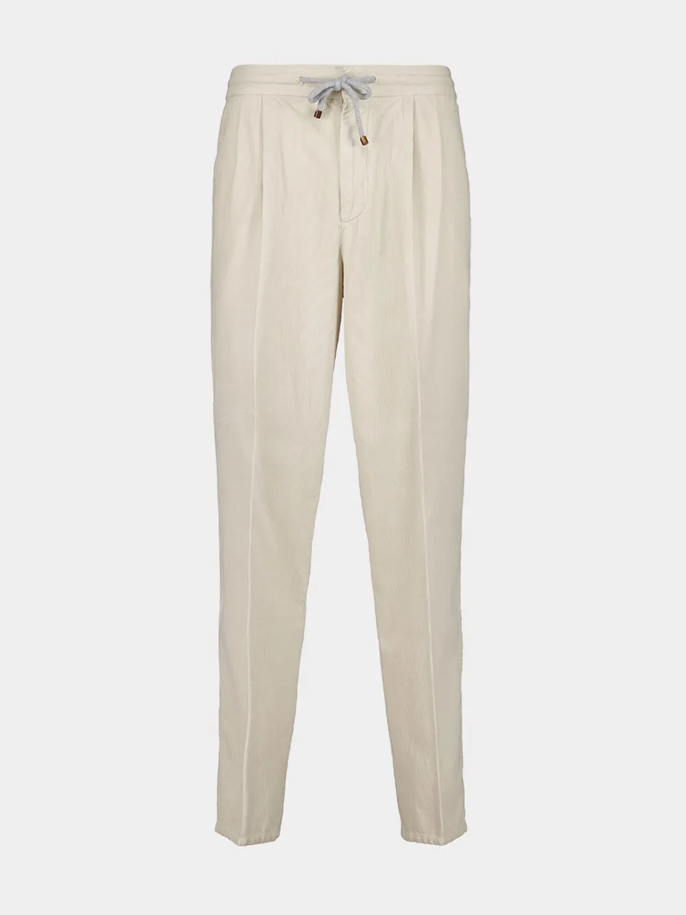 Light Beige Corduroy Trousers