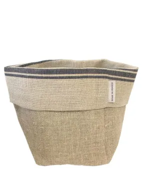 Linen Bread Bag - Blue Stripe