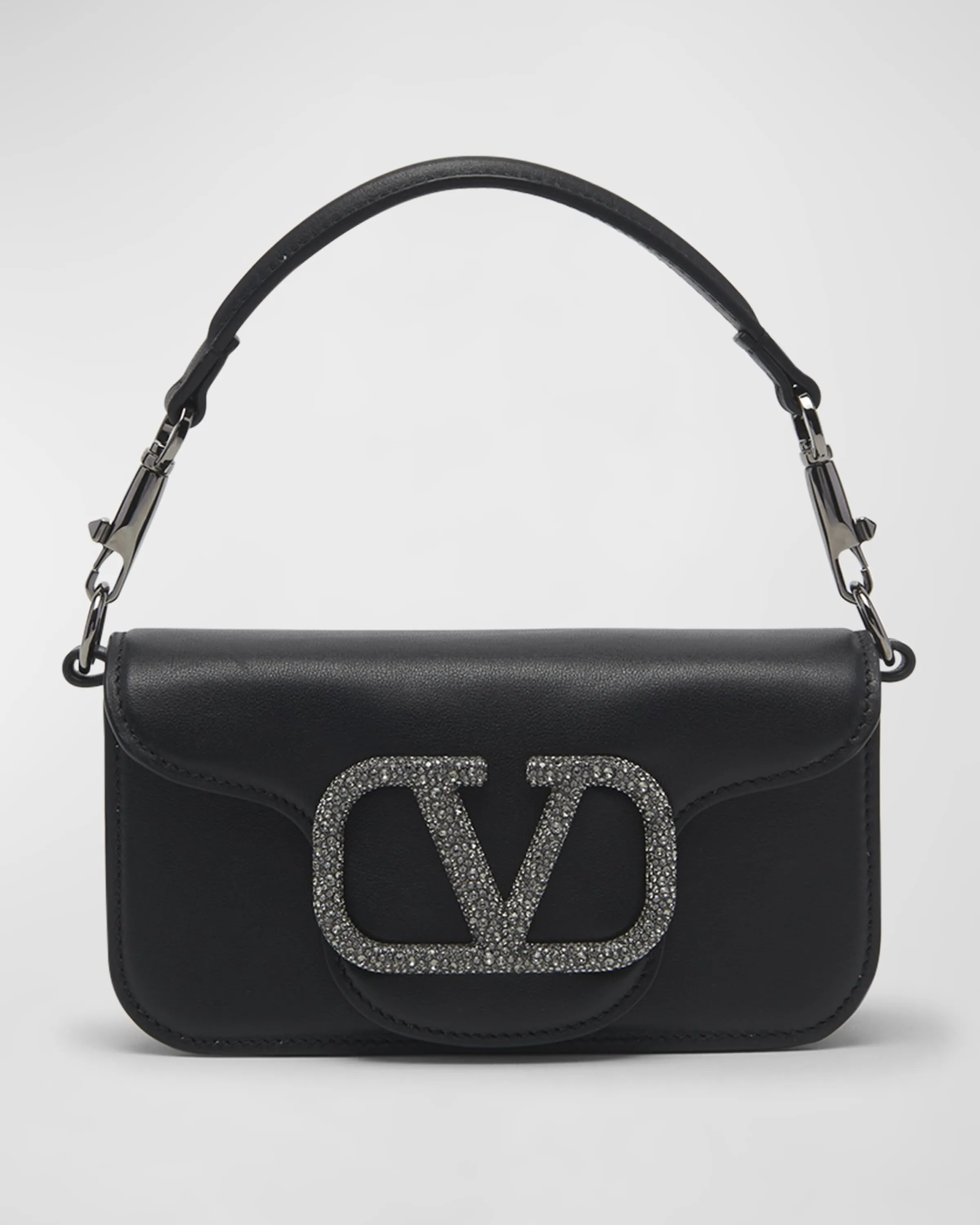 Loco VLOGO Small Calfskin Shoulder Bag