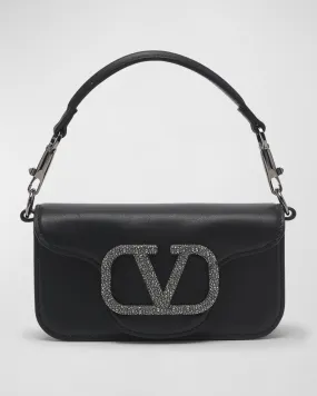 Loco VLOGO Small Calfskin Shoulder Bag