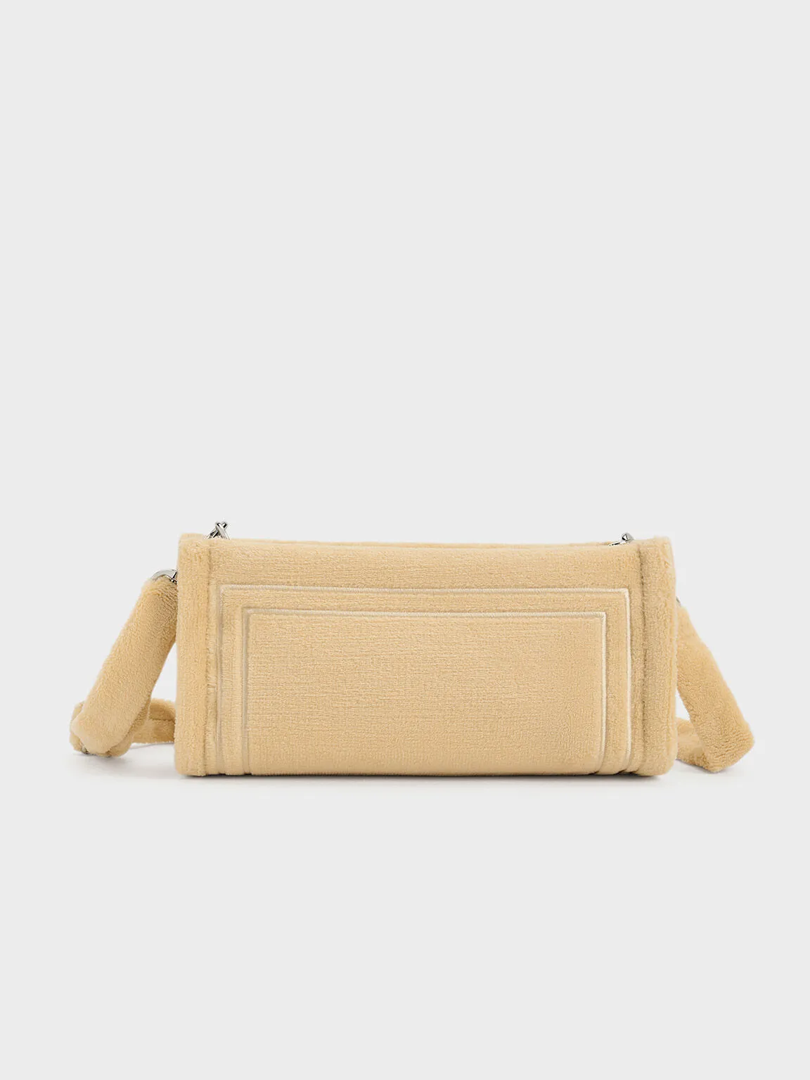 Loey Textured Shoulder Bag - Beige