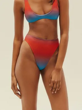 Mah High-Waisted Bikini Bottom - Ombre