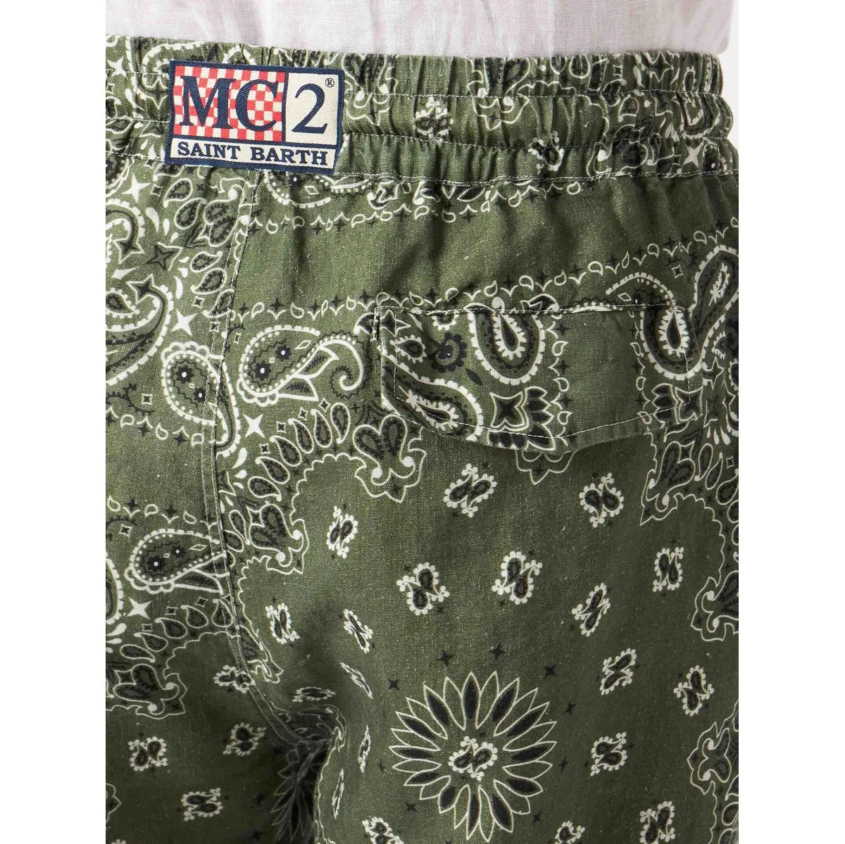 MC2 Green Bermuda Short