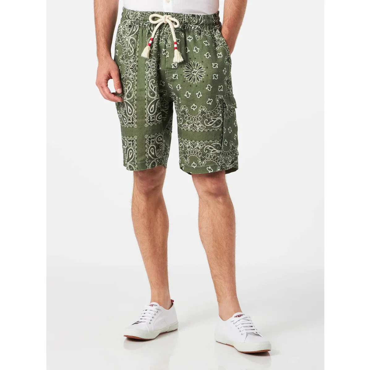 MC2 Green Bermuda Short