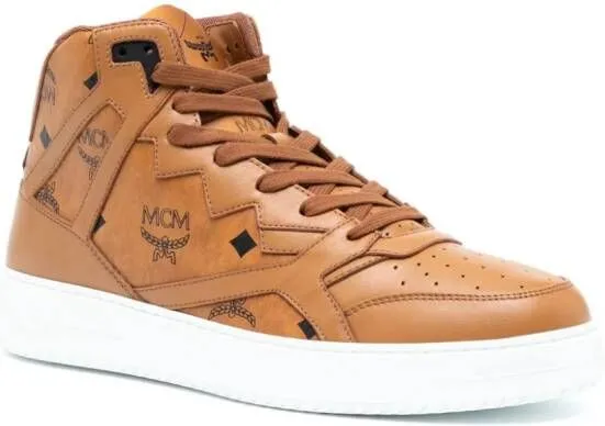 MCM Neo Terrain canvas sneakers Brown