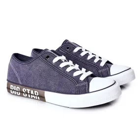 Men's Big Star HH174047 Navy blue sneakers