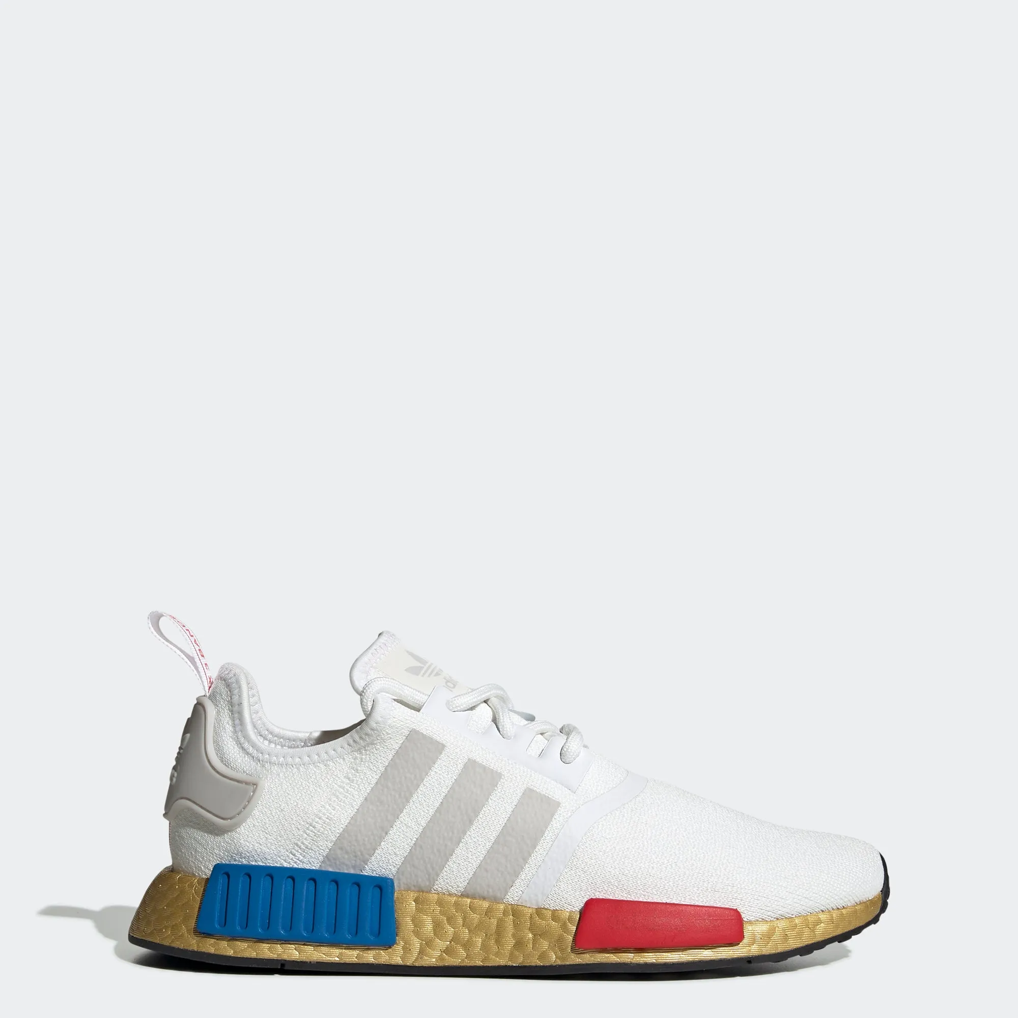 Men's adidas Originals NMD_R1 Shoes Gold RWB