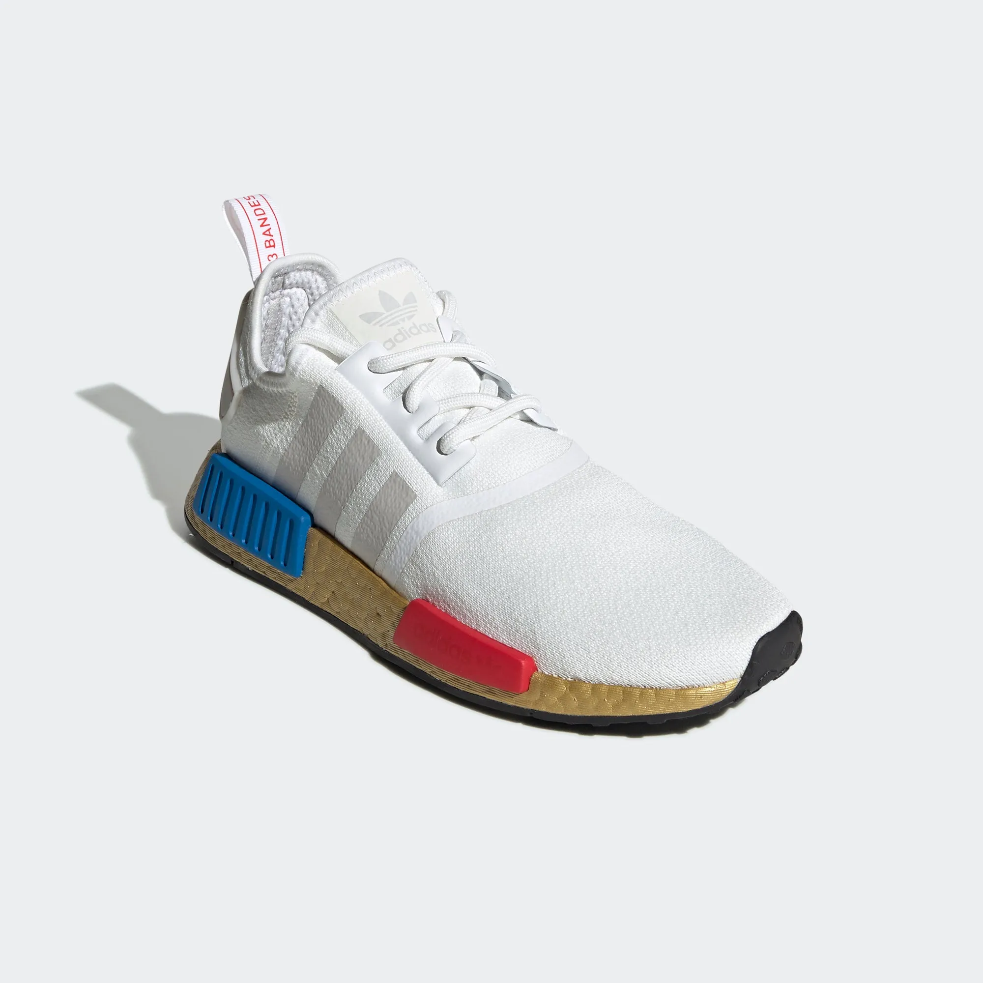 Men's adidas Originals NMD_R1 Shoes Gold RWB