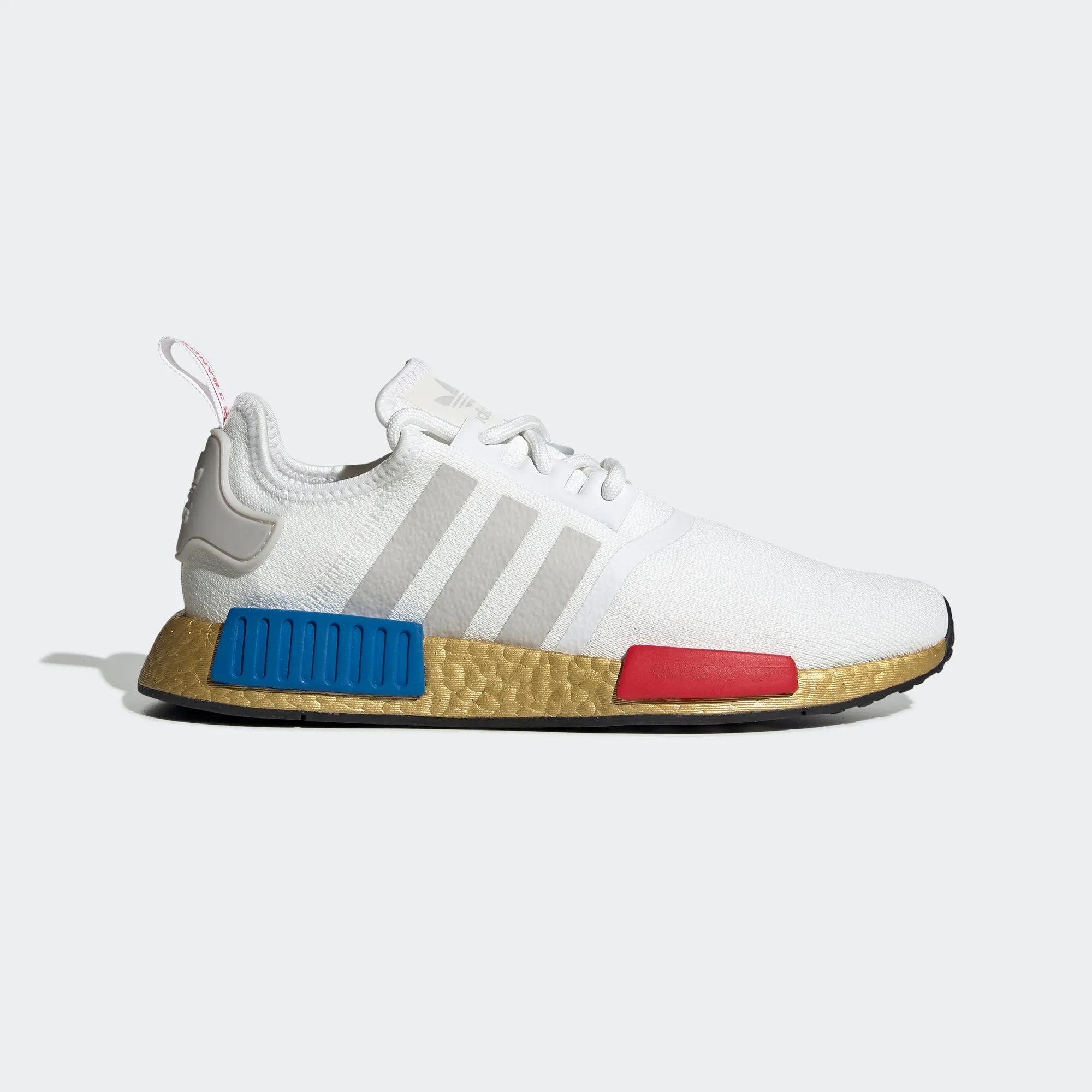 Men's adidas Originals NMD_R1 Shoes Gold RWB