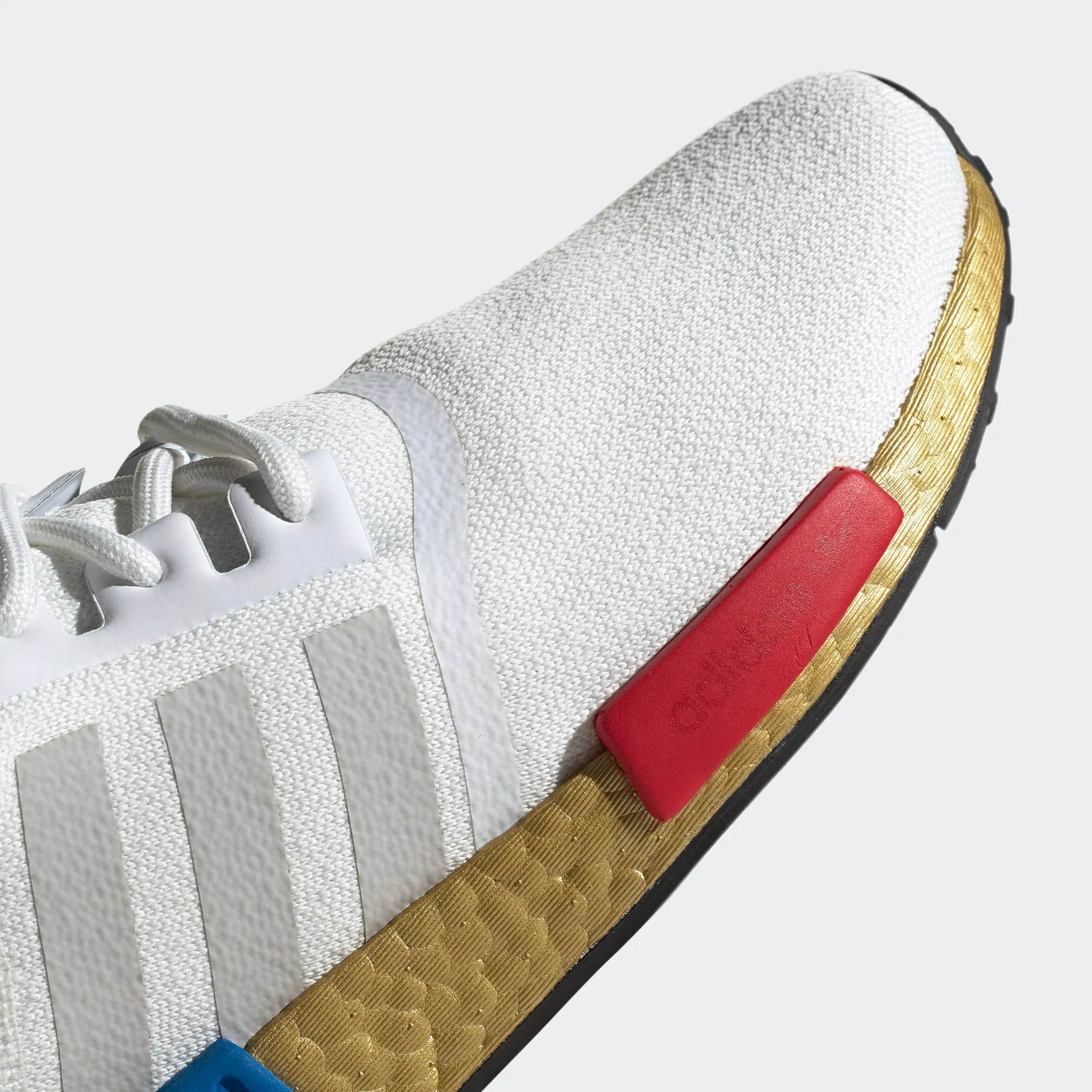 Men's adidas Originals NMD_R1 Shoes Gold RWB