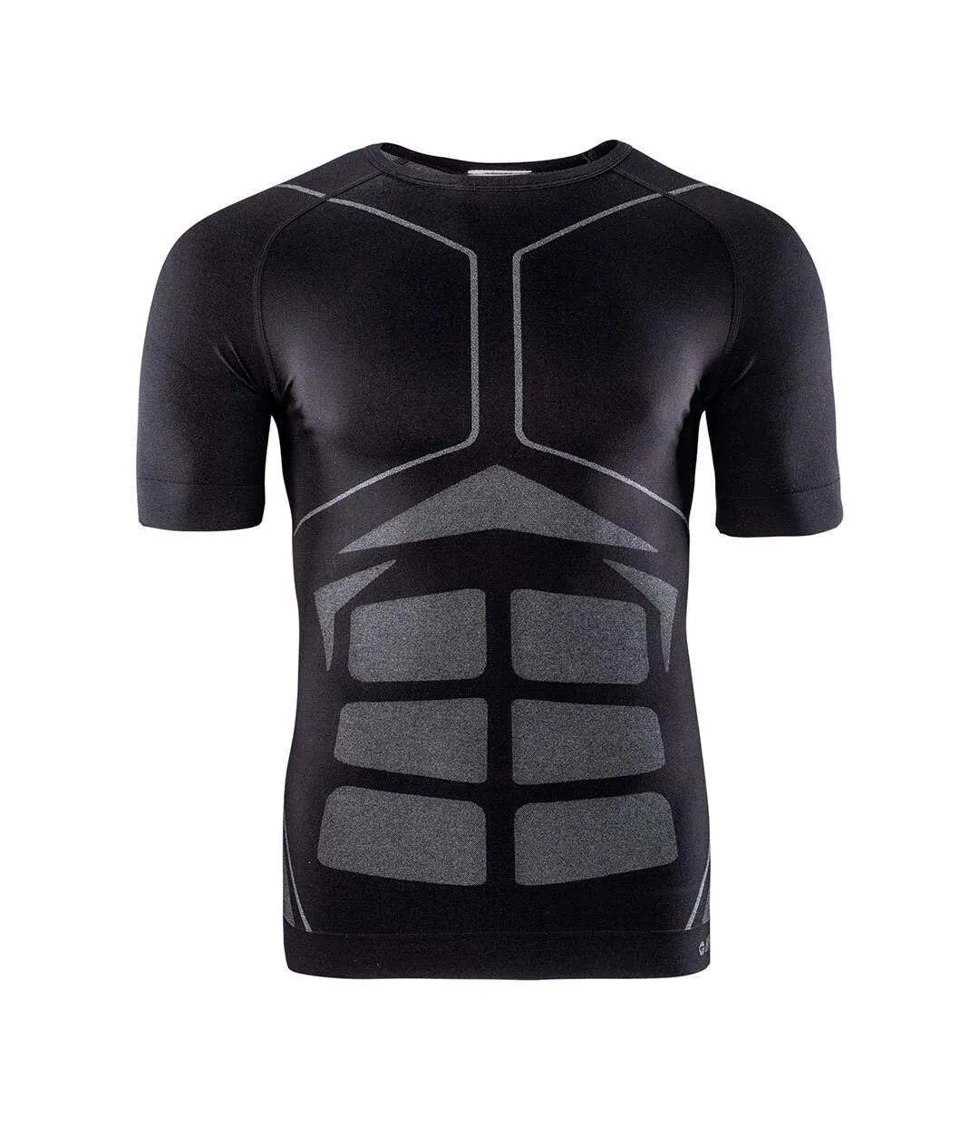 Mens berza thermal seamless t-shirt black/grey Hi-Tec