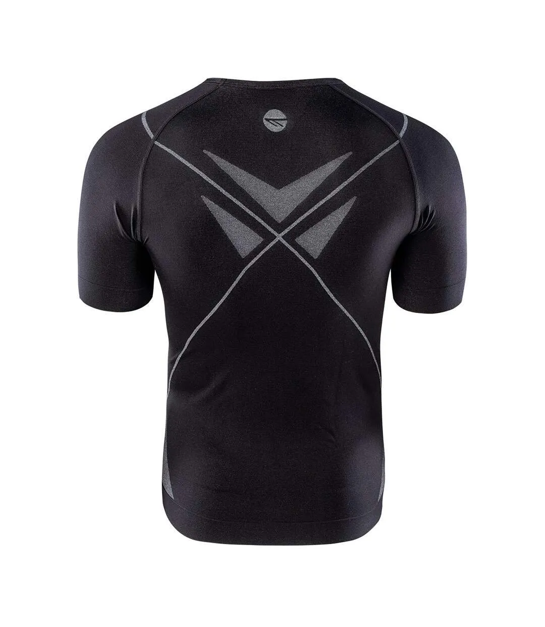 Mens berza thermal seamless t-shirt black/grey Hi-Tec