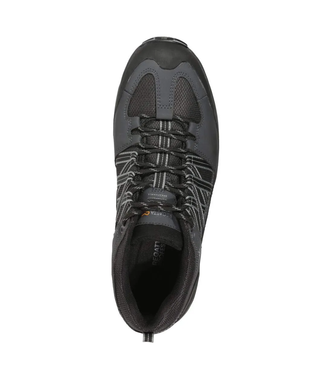 Mens clayton safety trainers black/briar Regatta