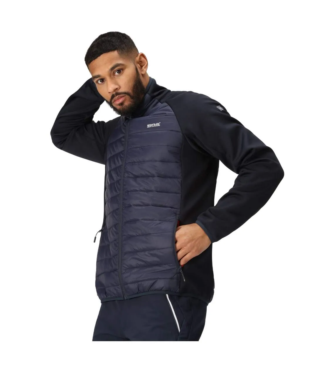 Mens clumber iv hybrid jacket navy/danger red Regatta