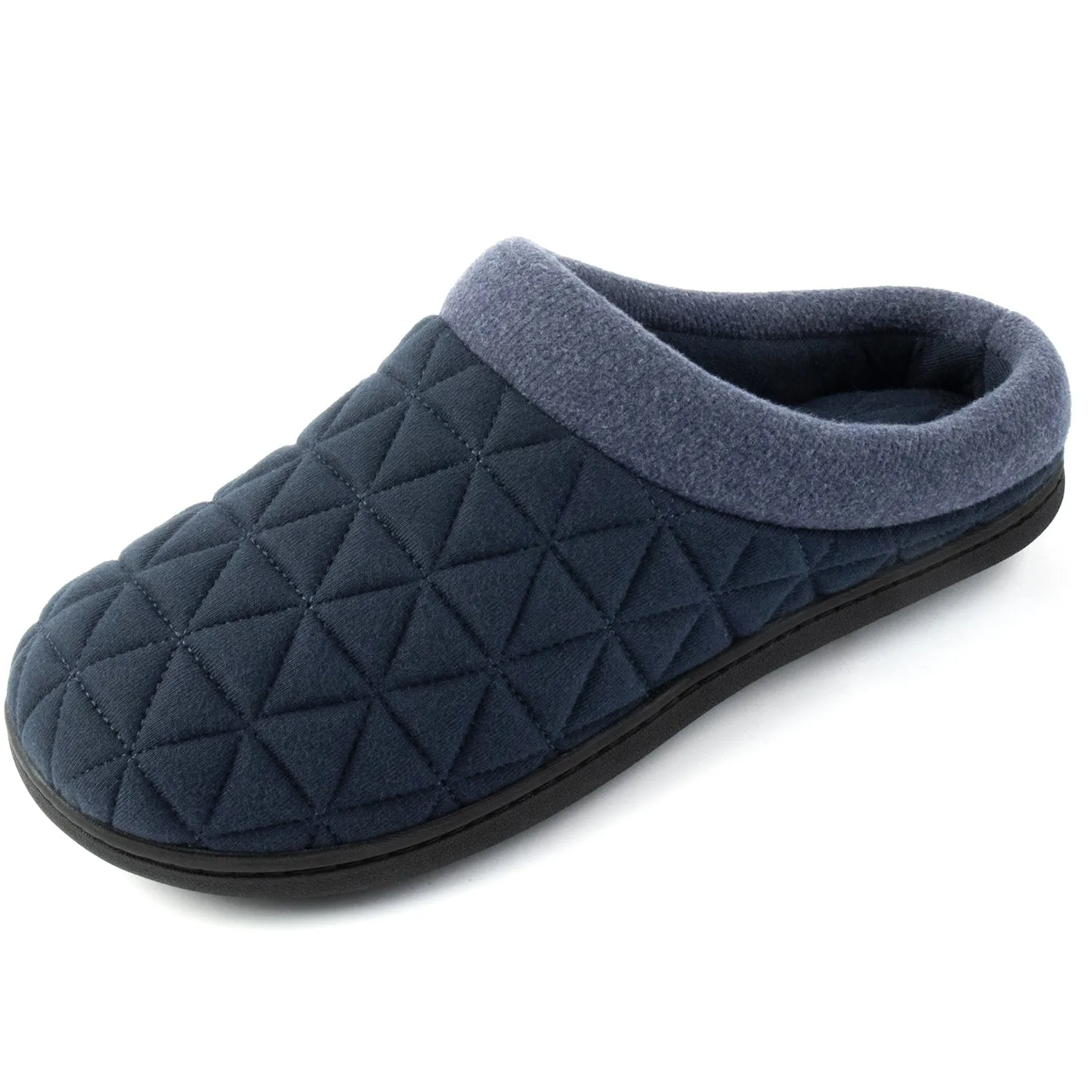 Men's Diamond Stitch Memory Foam Clog Slipper