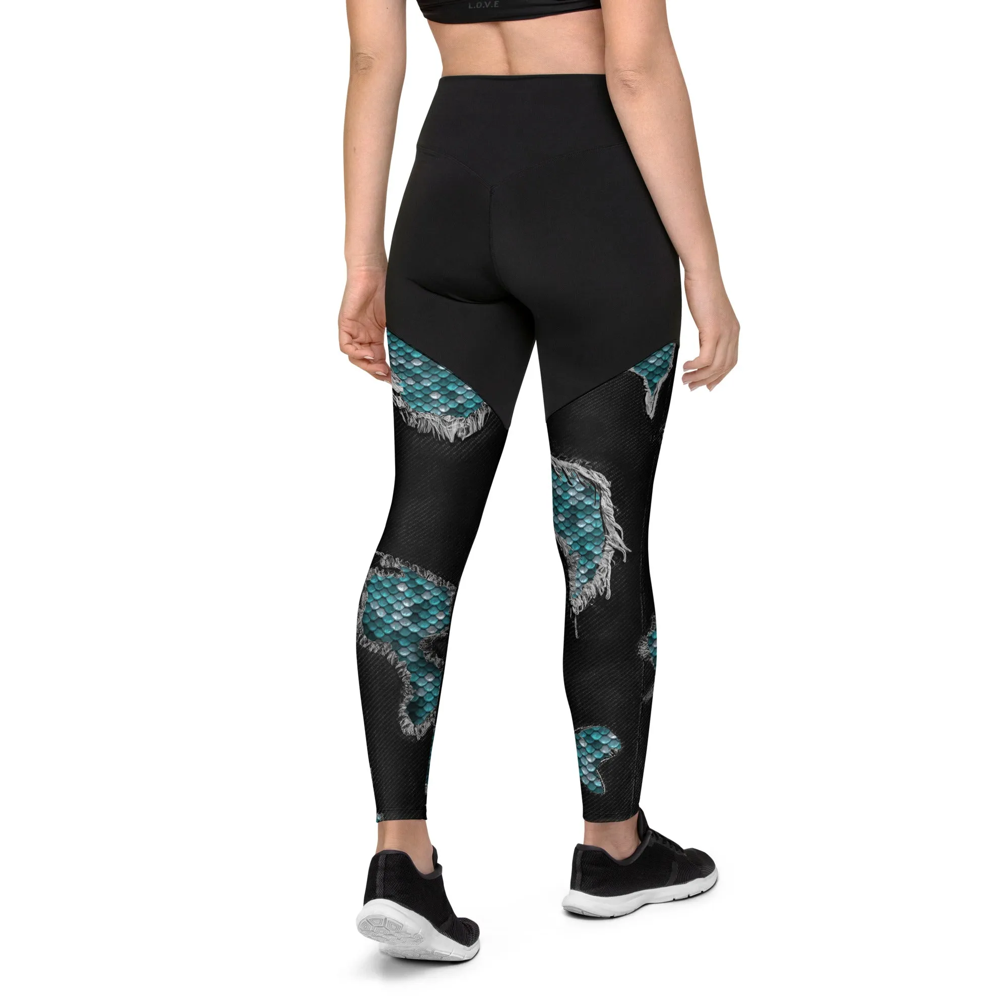 Mermaid Scales Compression Leggings