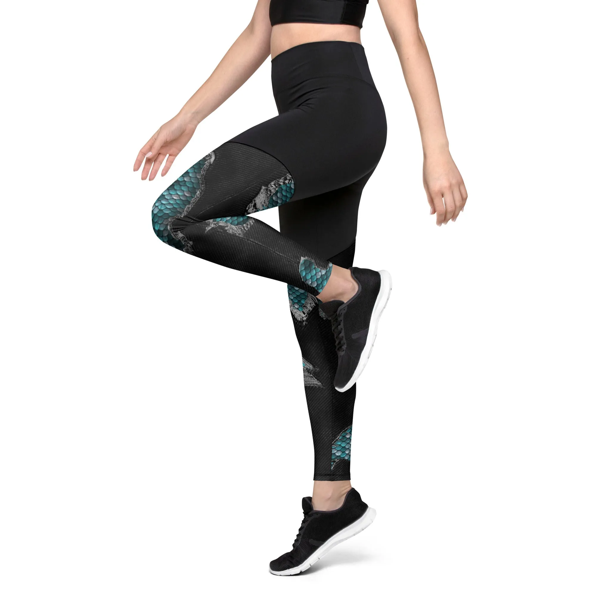 Mermaid Scales Compression Leggings