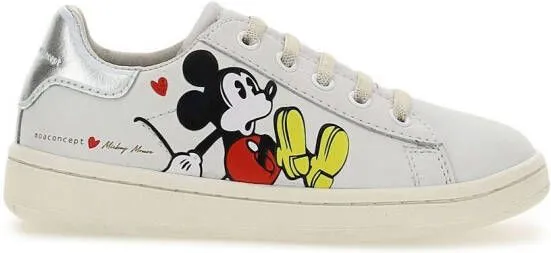 Moa Kids x Disney Mickey graphic-print sneakers White