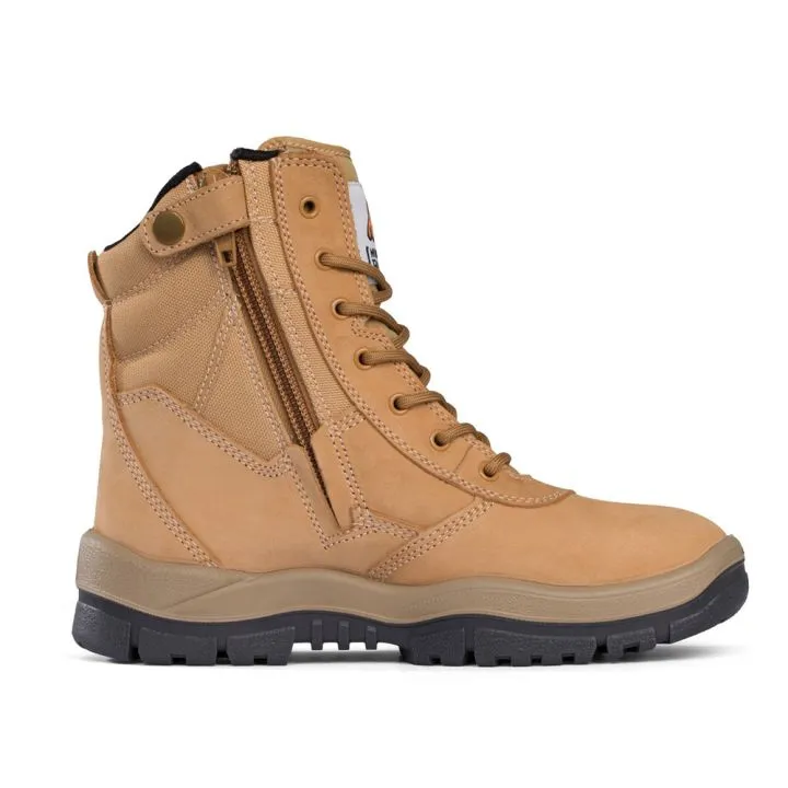 Mongrel 251050 High Zipsider Safety Boot Wheat