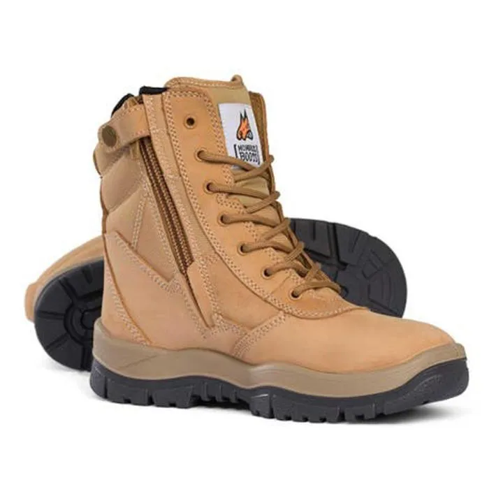 Mongrel 251050 High Zipsider Safety Boot Wheat