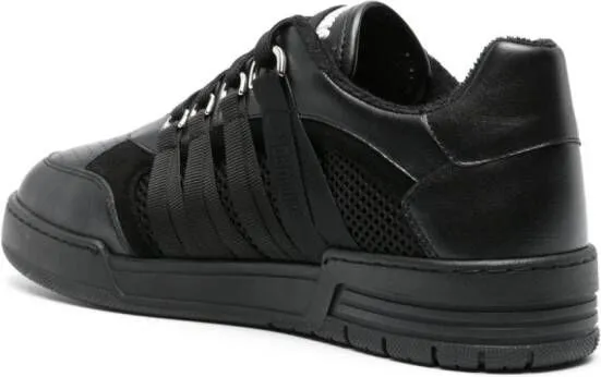 Moschino lace-detailed panelled sneakers Black