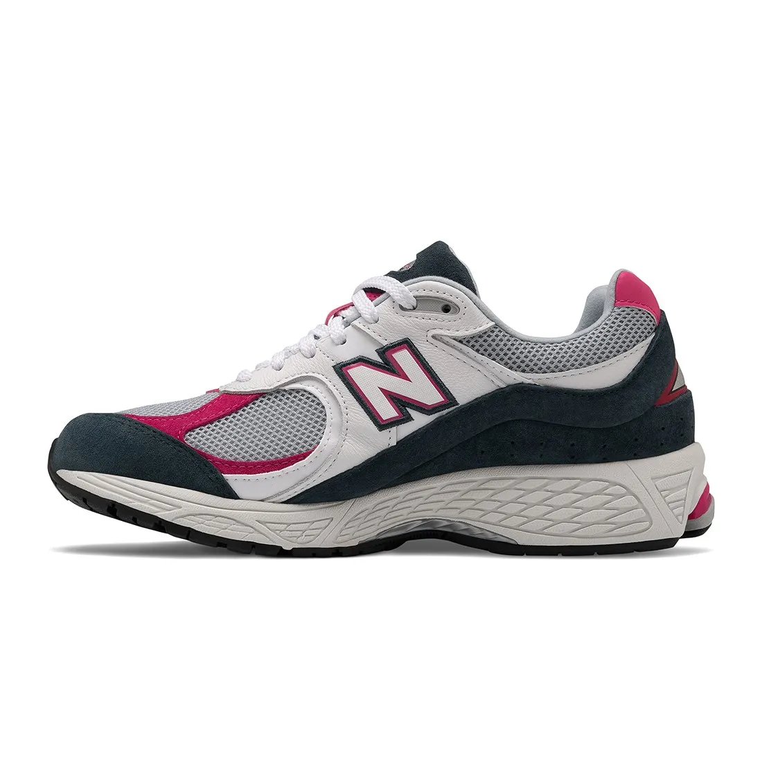 New Balance Men 2002R ML2002RH (white / petrol / exuberant pink)