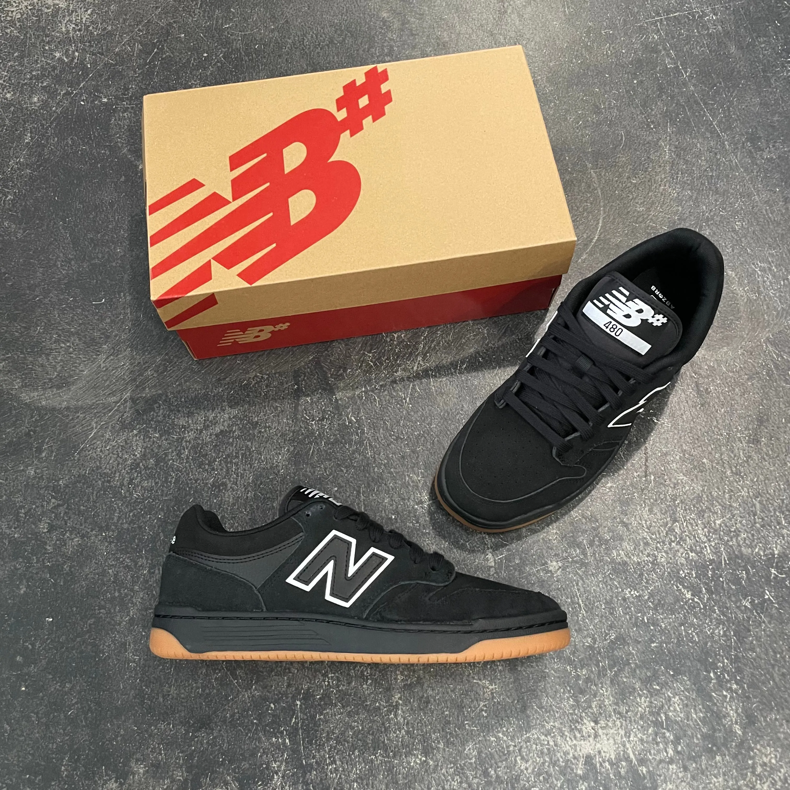 New Balance Numeric 480 Black/White