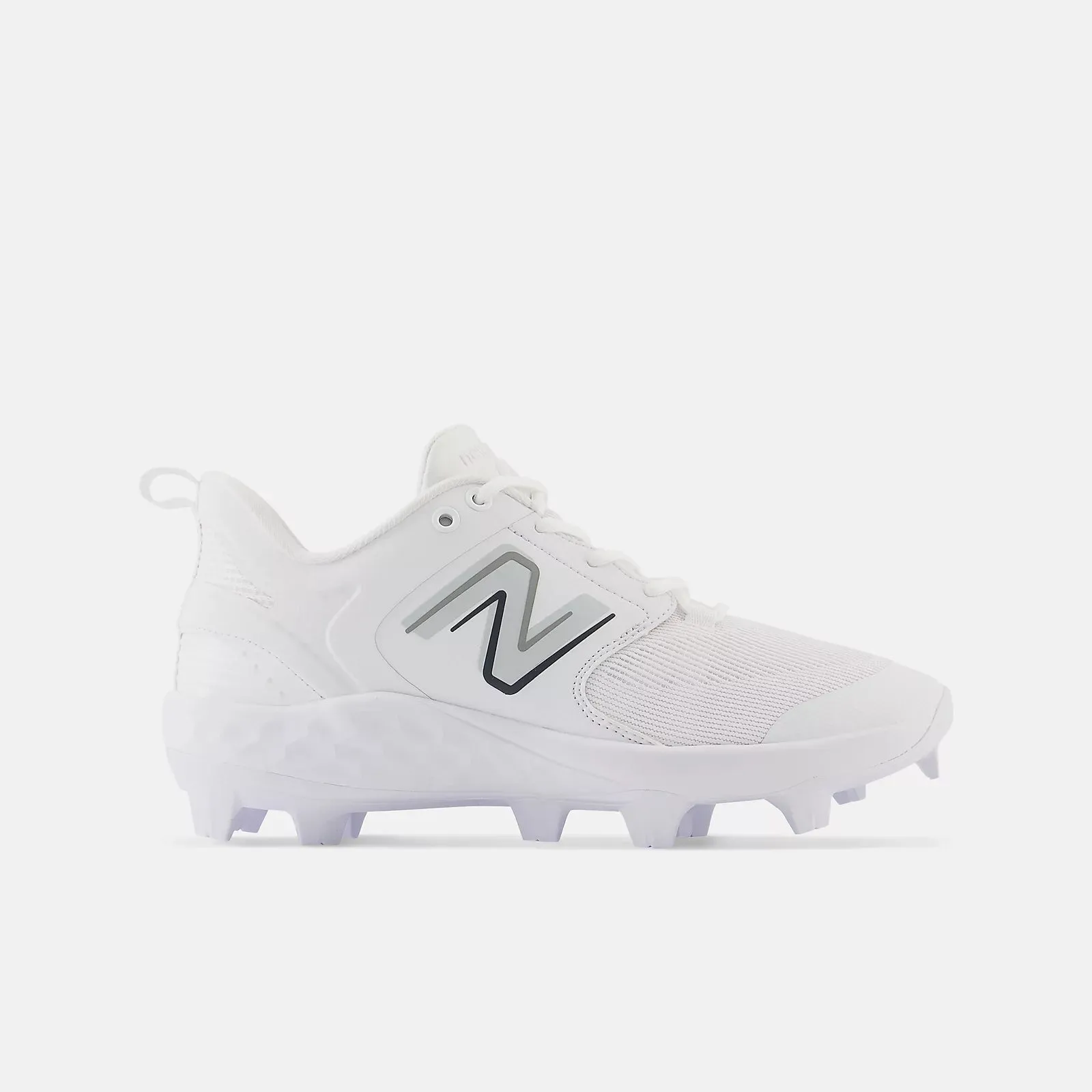 New Balance White PL3000v6 Molded Cleats