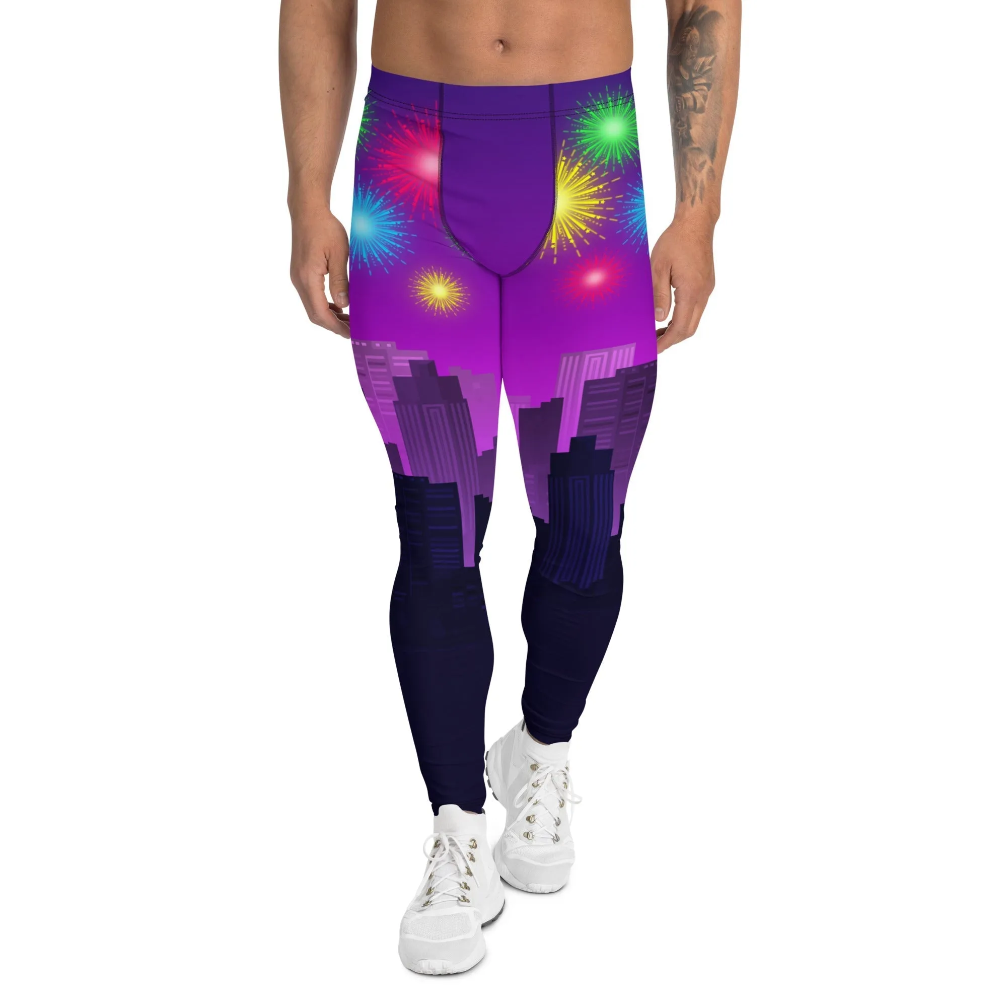 New Year City Men's Leggings