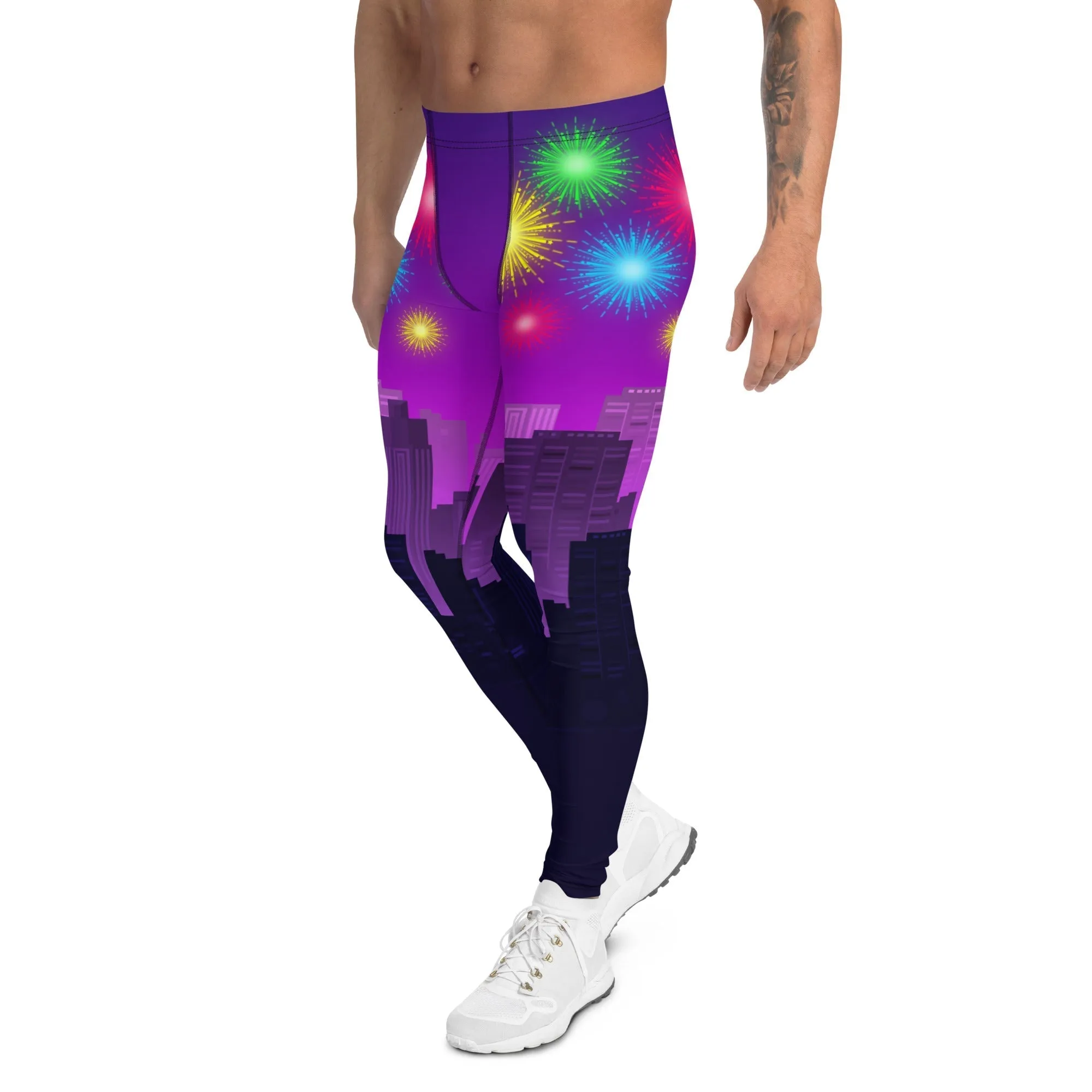 New Year City Men's Leggings