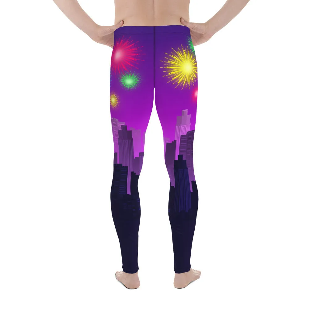 New Year City Men's Leggings